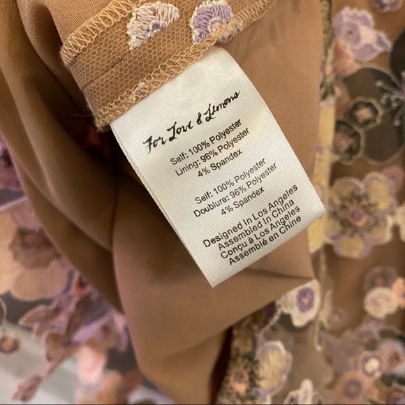 NWT For Love and Lemons “Posy” Embroidered Dress - Picture 6 of 6
